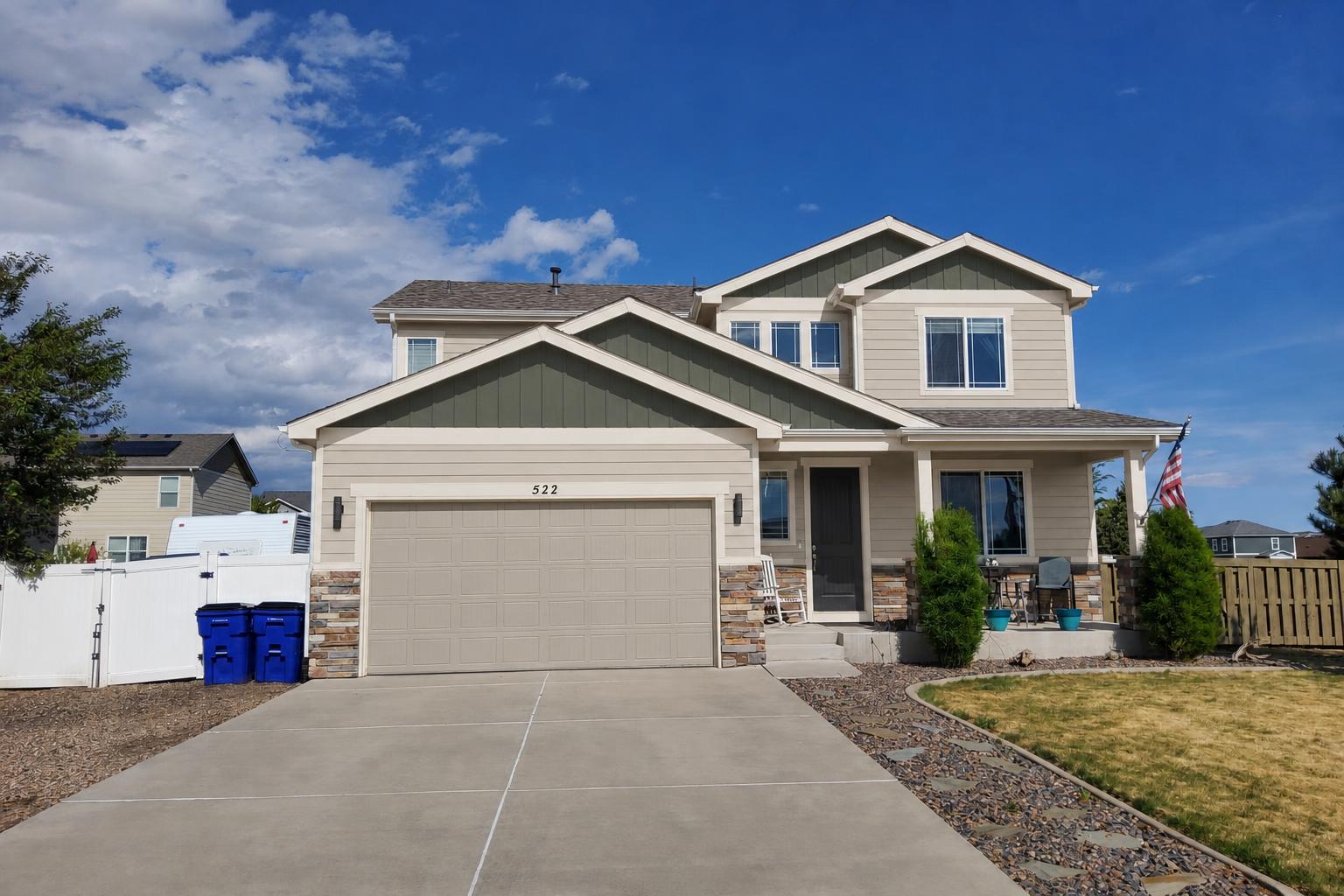 The same house previewed in new paint colors
